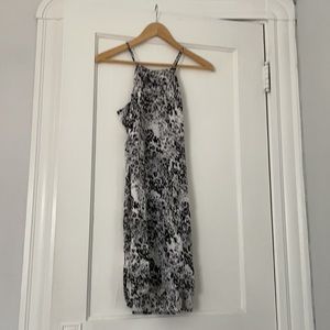 black and white dress